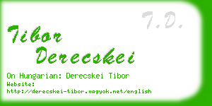 tibor derecskei business card